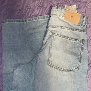 Zara girls wide leg jeans